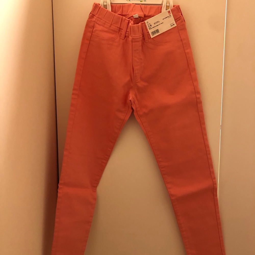 Uniqlo ultra stretch skinny pant in pink size 7-8